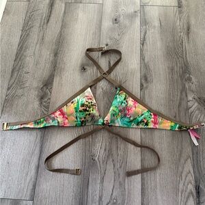 Victoria Secret Colorful Abstract Bikini Top